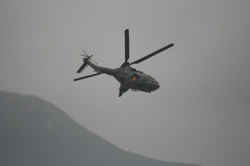 Fototapeta na wymiar Super Puma Swiss air force