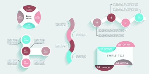 Infographic elements for annual reports