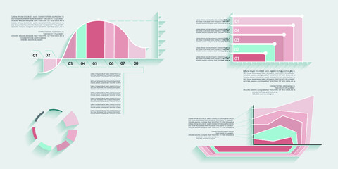 Infographic elements for annual reports