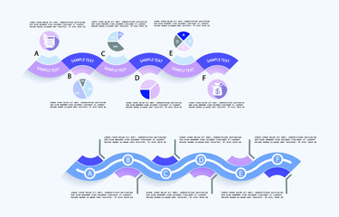Infographic elements for annual reports