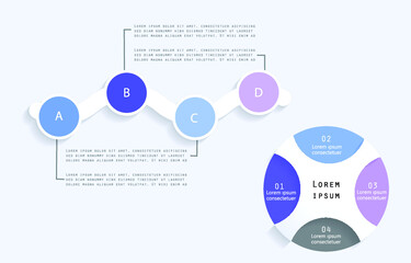 Infographic elements for annual reports
