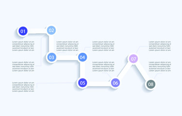 Infographic elements for annual reports