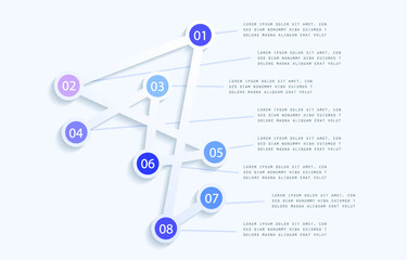 Infographic elements for annual reports