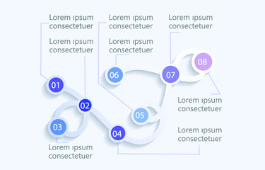Infographic elements for annual reports