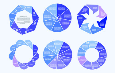 Infographic elements for annual reports