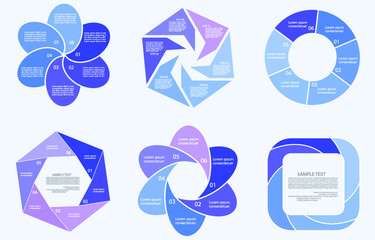 Infographic elements for annual reports