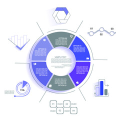 Infographic elements for annual reports