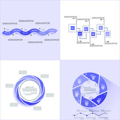 Infographic elements for annual reports