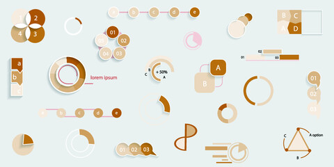 Infographic elements for annual reports