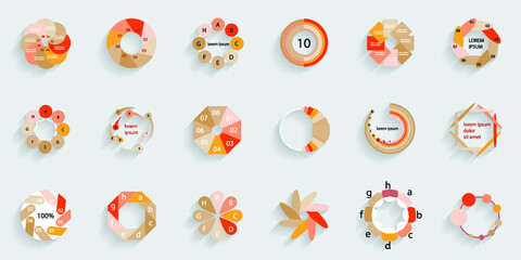 Fototapeta premium Infographic elements for annual reports