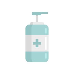 Soap dispenser icon flat isolated vector