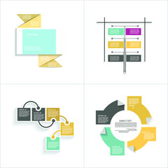 Infographic elements for annual reports