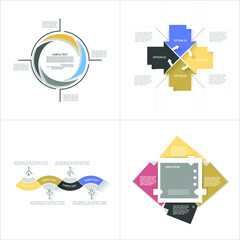Infographic elements for annual reports