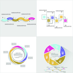 Infographic elements for annual reports