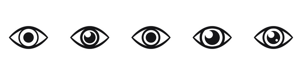 Eye icon, vector symbol isolated.