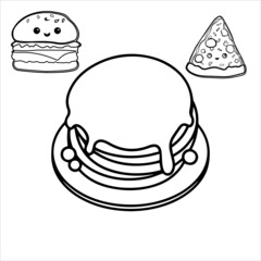food icon food kawaii vector  