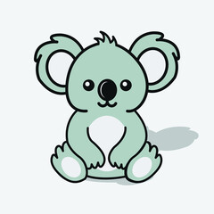 Cartoon Koala Bear - Illustration Vector