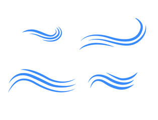 Fototapeta na wymiar sea wave pattern vector illustration 