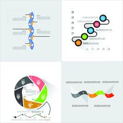 Infographic elements for annual reports