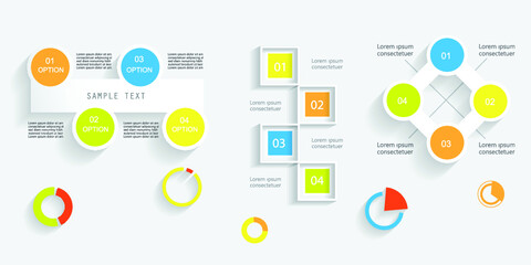 Infographic elements for annual reports