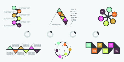 Infographic elements for annual reports