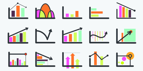 Infographic elements for annual reports