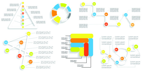 Infographic elements for annual reports