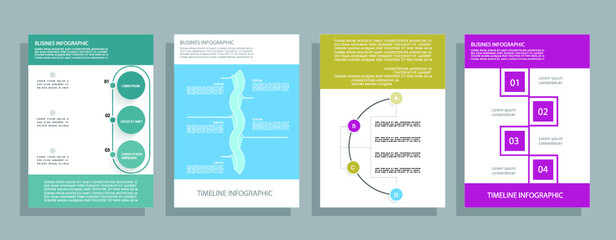 Naklejka premium Infographic elements for annual reports