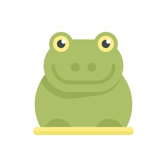 Rubber frog icon flat isolated vector