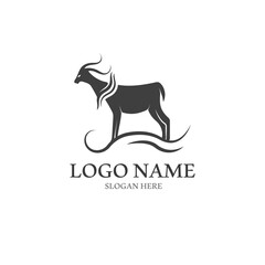 Goat Logo Template vector icon