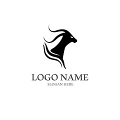 Obraz premium Goat Logo Template vector icon