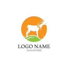 Goat Logo Template vector icon