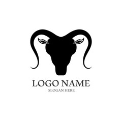 Goat Logo Template vector icon