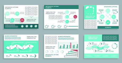 Fototapeta premium Cards for business data visualization