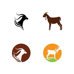 Goat Logo Template vector icon