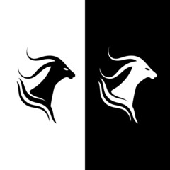 Goat Logo Template vector icon
