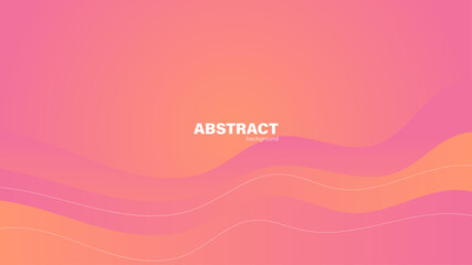 Abstract pink fluid shape modern background with copy space, vector.