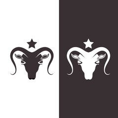 Goat Logo Template vector icon