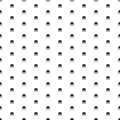 Square seamless background pattern from black arch symbols. The pattern is evenly filled. Vector illustration on white background