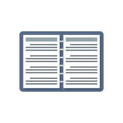 Syllabus plan icon flat isolated vector