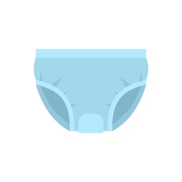 Hygiene Diaper Icon Flat Isolated Vector