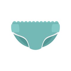 Natal diaper icon flat isolated vector