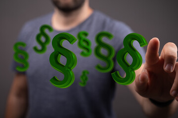 Labor Law Lawyer Legal Business Internet Technology Concept