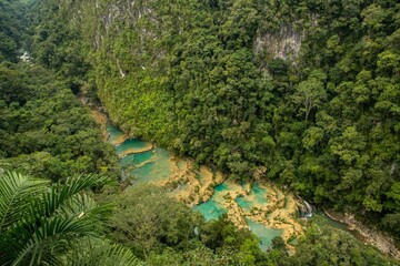 Cascades National Park in Guatemala Semuc Champey