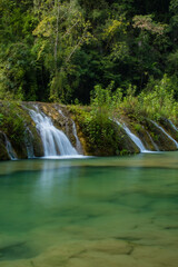 Fototapeta premium Cascades National Park in Guatemala Semuc Champey