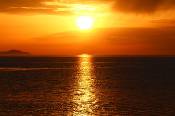 Obraz premium natural Sunset ot the sea 