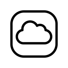 Cloud Data vector Flat Icon Design Symbol on White background EPS 10 File