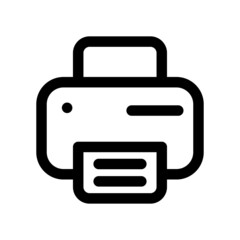 Printer vector Flat Icon Design Symbol on White background EPS 10 File