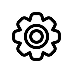 Cog vector Flat Icon Design Symbol on White background EPS 10 File