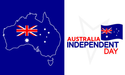 Obraz na płótnie Canvas australia independent day